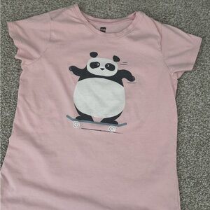 Tea Collection Pink Panda Skateboard Tee for Kids